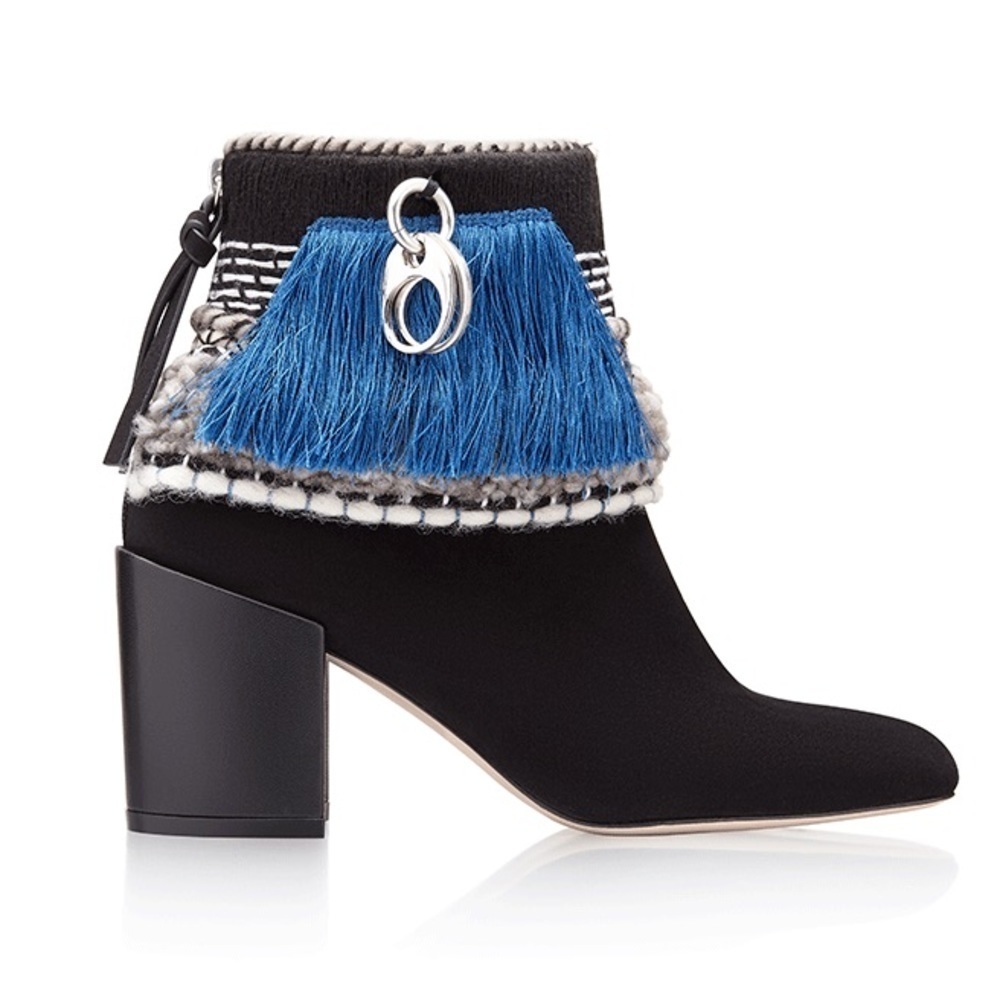Stuart Weitzman / Mosaic Fringe Ankle Booties Ank… - image 2